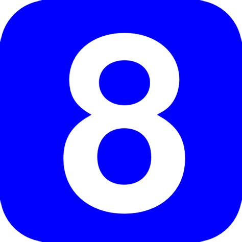number  number  blue clip art