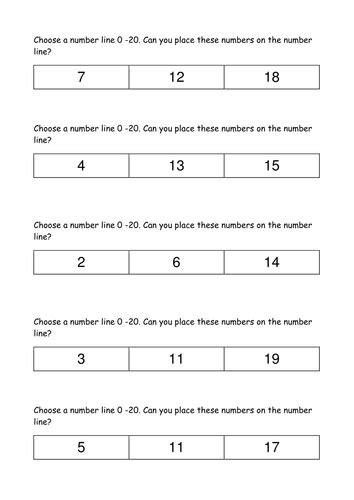 number   teaching resources