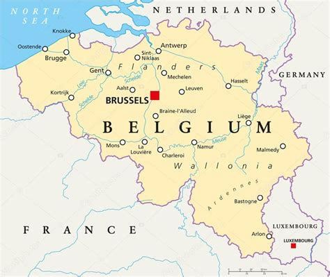 mapa belgie mapa