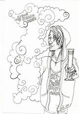 Stoner Wonderland Smoker Stoners Trippy sketch template