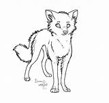 Wolf Lineart Deviantart Coloring Pages Anime Girl sketch template