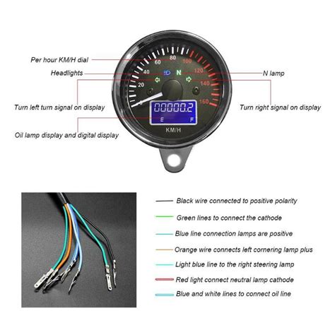 universal motorcycle speedometer wiring diagram