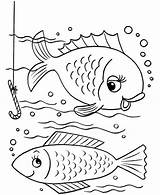 Ikan Mewarnai sketch template