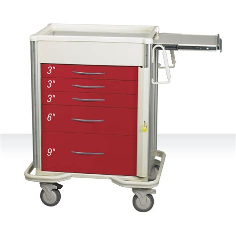 alimed select series  drawer emergency cart