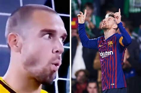 lionel messi did you see pau lopez hilarious reaction to barcelona