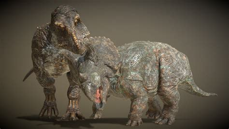 Tyrannosaurus Vs Triceratops 2018 By Vi Models 3d Model By Vitamin