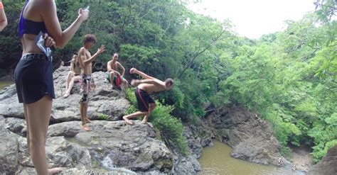 Montezuma Waterfall Leap If You Dare The Tico Times