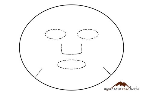 diy sheet masks  downloadable template
