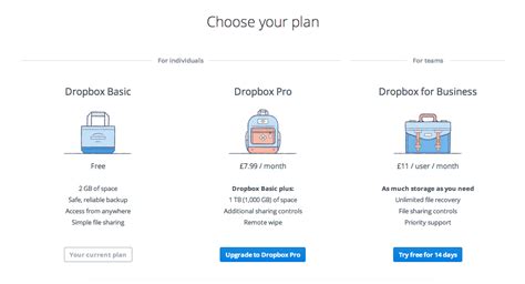 dropbox upgrade plan illustrations   plan dropbox web design