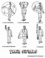 Conductor Conductors Railroad sketch template