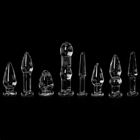 Glass Dildo Anal Butt Plug Anal Beads Erotic Sex Toys For Women Adult