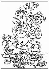 Grinch Coloring Pages Christmas Stole Who Printable Getcolorings Print Color sketch template
