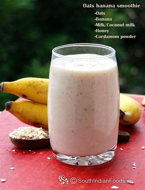 Oats Banana Smoothie Simple Breakfast Recipe For Weight Loss