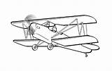 Coloring Biplane Pages Getdrawings sketch template