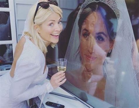 holly willoughby accused of stealing meghan markle wedding limelight