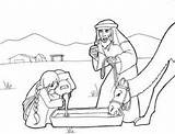 Coloring Isaac Rebekah Bible Pages Sunday School Kids Camel Watering Servant Jacob Craft Search Crafts Abraham Color sketch template