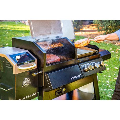 pit boss platinum kc combo wifi  bluetooth wood pellet  gas