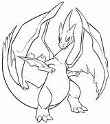 Pokemon Mega Charizard Coloring Pages Getcolorings Color Print Printable sketch template