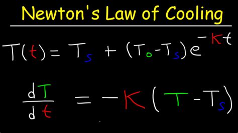 newtons law  cooling calculus  problems differential equations youtube