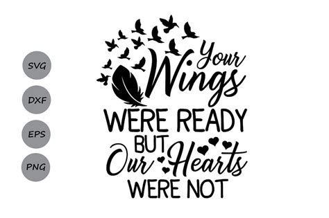 Your Wings Were Ready But My Heart Was Not Svg Heaven Svg