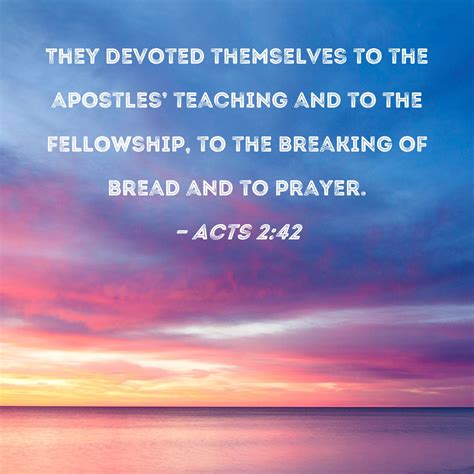 acts   devoted    apostles teaching