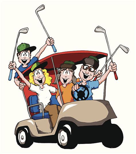 golf cart illustrations royalty free vector graphics and clip art istock