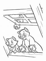 Aristocats Coloring Pages Kids Color Disney Printable Print Colouring Funny Book Choose Board Cat sketch template