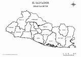 Departamentos Croquis Provincias Honduras Mapas sketch template