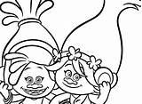 Pages Trolls Coloring Dreamworks Getcolorings sketch template
