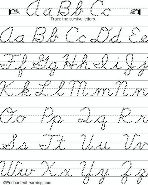 cursive letting cursive writing worksheets cursive handwriting