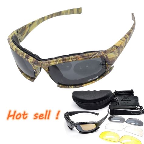 tactical x7 glasses military goggles army sunglasses with 4 lens