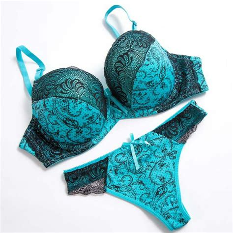 tmoyzq women s lingerie sexy sets with underwire embroidered lace push