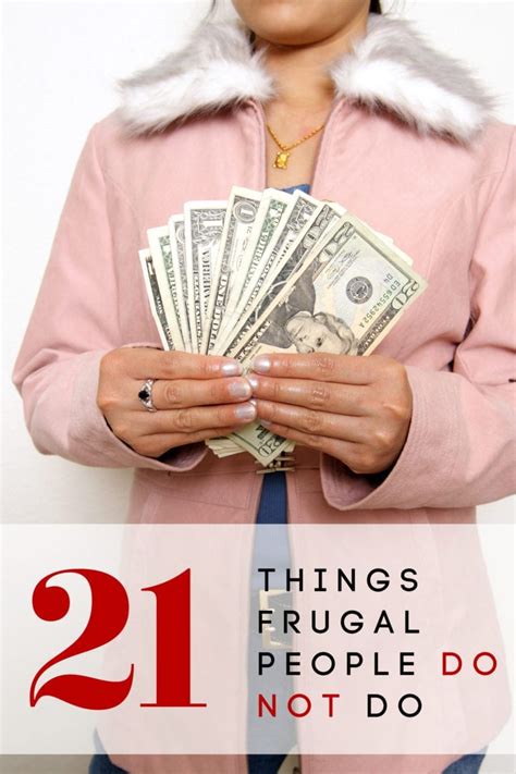 things frugal people do not do