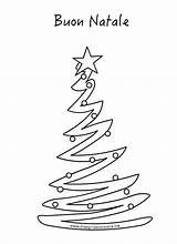 Albero Stilizzato Scritta Buon Sagoma Disegno sketch template