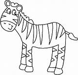 Zebra Coloring Pages Baby Colouring Cute Outline Face Print Drawing Kids Printable Cartoon Realistic Pom Pattern Drawings Without Color Getcolorings sketch template