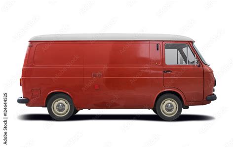 classic van side view isolated  white stock photo adobe stock