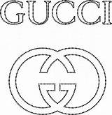 Gucci Logo Chanel Template Templates Pattern Rhinestone Clip Stencil Patterns Diy Transfers Cake Decor Designs Coloring Pages Glittermotifs Silhouette Embroidery sketch template