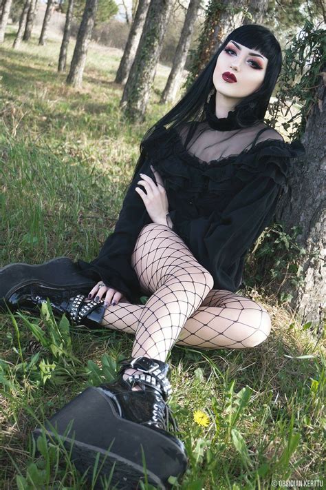 Model Obsidian Kerttu Goth Goth Girl Goth Fashion Goth Makeup