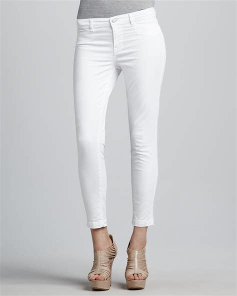 white cropped pants pi pants