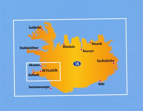 wegenkaart landkaart  ijsland anwb media  reisboekwinkel de zwerver