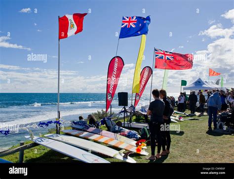 flags flying  surfing competition  isolators reef  western