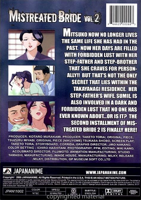 Mistreated Bride Vol 2 2004 Japananime Adult Dvd Empire