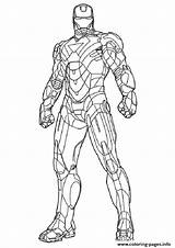 Iron Man Marvel Avengers Coloring A4 Mark Ironman Pages Printable Color Books sketch template