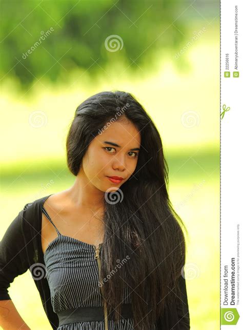exotic indonesian teen asian beauty royalty free stock