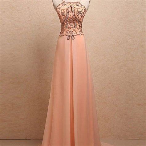 Long Prom Dress Sexy Backless Prom Dress Beading Prom Gown Evening