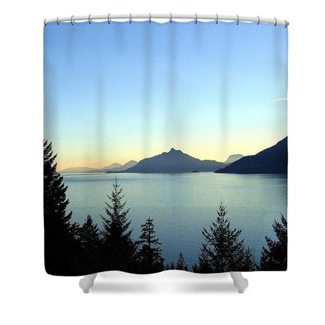 Captivating Howe Sound Shower Curtain By Will Borden Curtains Shower