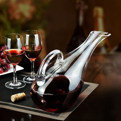 1200ml Luxurious Crystal Glass Lead Free Red Wine Decanter Carafe