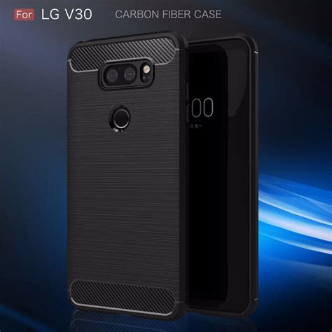 Byheyang For Lg V30 Case 6 0inch Anti Knock Silicon Carbon Fiber