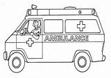 Ambulance Ambulancia Colorir Ziekenhuis Krankenwagen Ambulância Ems Hojas Malvorlagen Kleurplaten Meios Ausmalbild Ausdrucken Desenhos Ambulancias Malvorlage Páginas Ambulancier Malbögen Camion sketch template