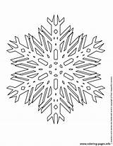 Coloring Snowflake Large Pages Printable sketch template
